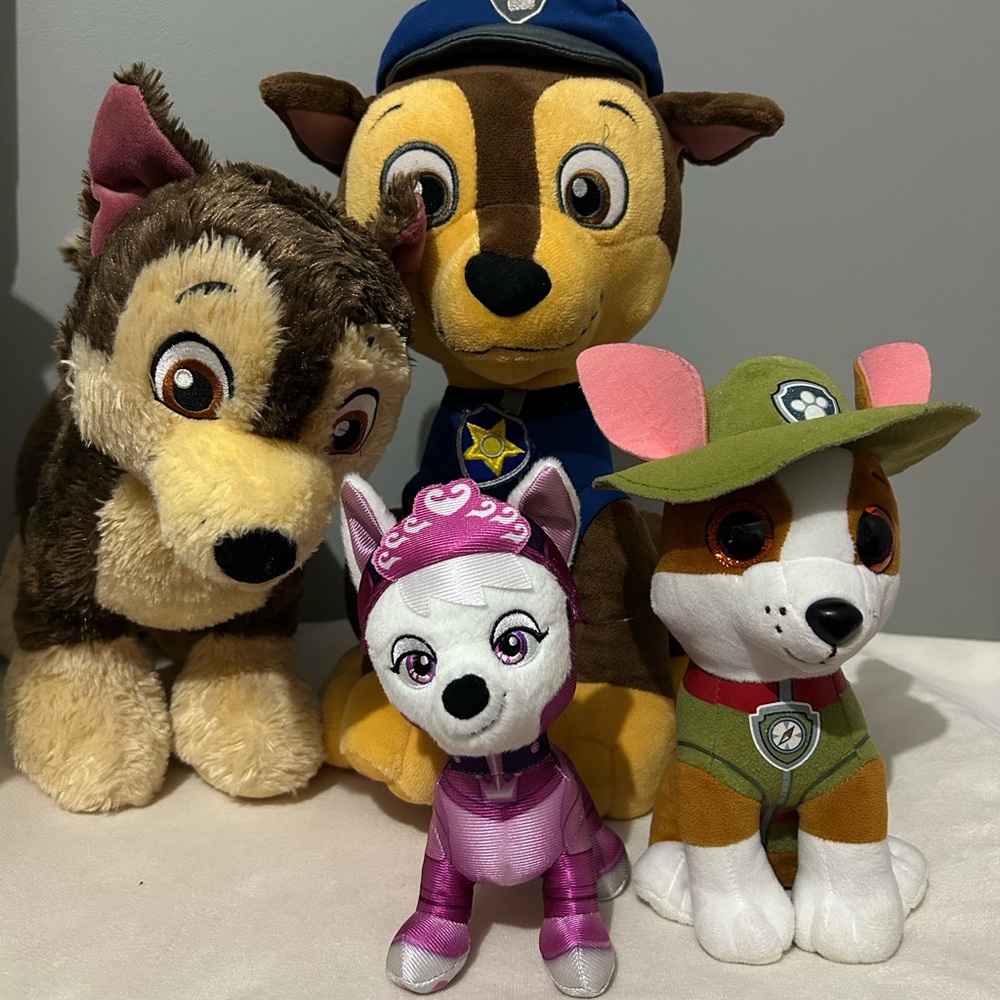 Set of Paw Patrol Plush Toys